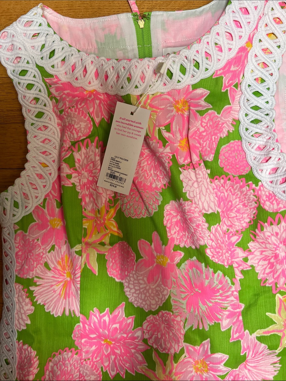 NWT Lilly Pulitzer Sadie Romper Pink & Green Floral size 2. Classy chic - Picture 11 of 11